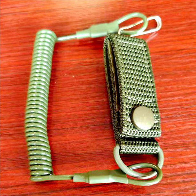 Elastic Keychain Anti-Lost Fishing Lanyard Telescopic Elastic Rope Safety  Spring Lanyard Rope Key Ring Chain Anti-lost Rope